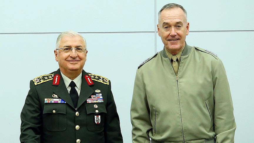 Genelkurmay Başkanı Güler ile ABD'li mevkidaşı Dunford bir araya geldi