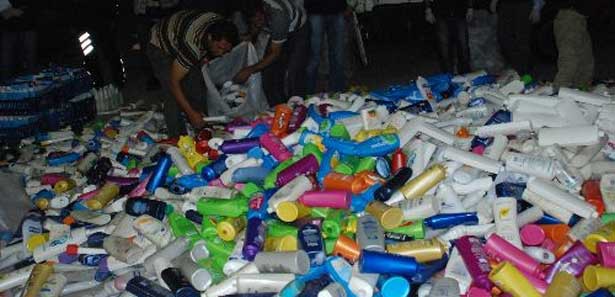 Adana'da sahte şampuan ele geçirildi