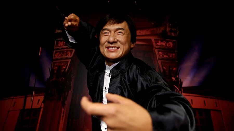 Ünlü aktör Jackie Chan'in balmumu figürü sergiye açıldı