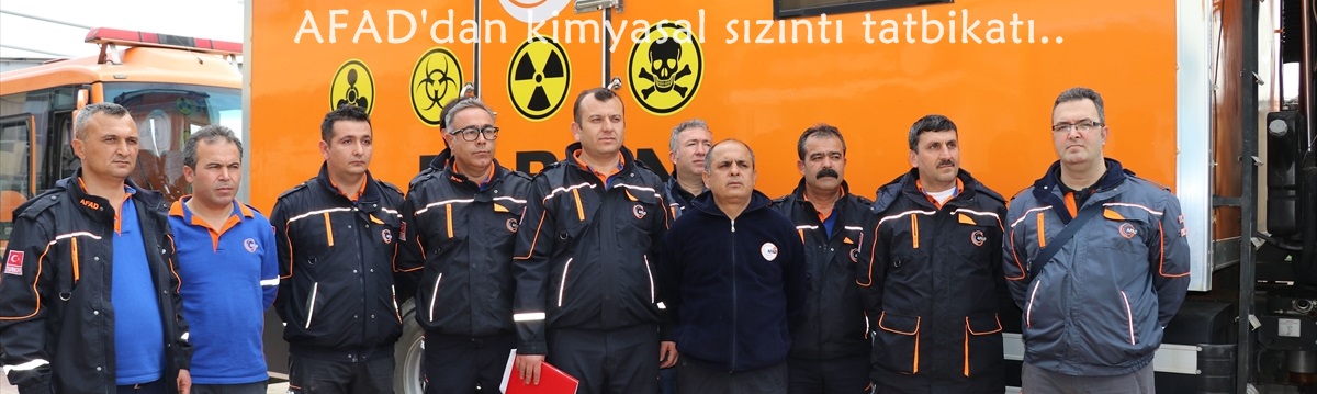 Adana'da AFAD'dan kimyasal sızıntı tatbikatı