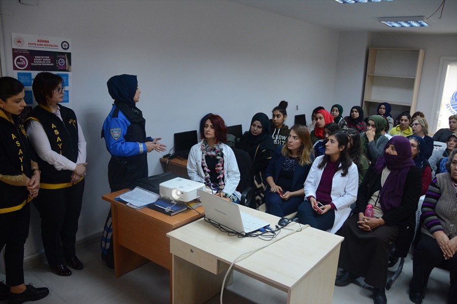 Adana İl Emniyet Müdürlüğü'nden "Bilinçli Kadın Bilinçli Toplum" projesi 