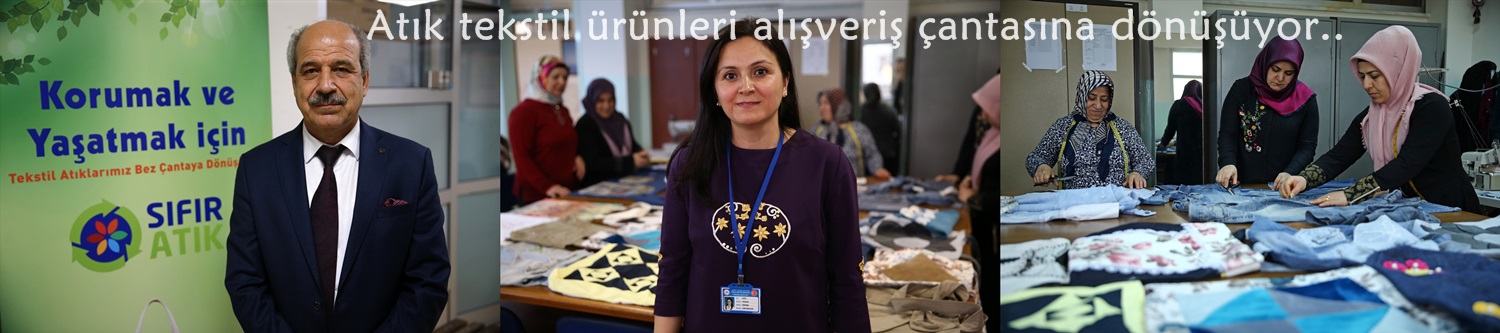 Atık tekstil ürünleri alışveriş çantasına dönüşüyor