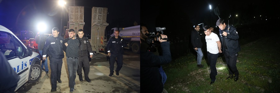 Adana'da Polisten kaçan şüpheliler kovalamaca sonucu yakalandı