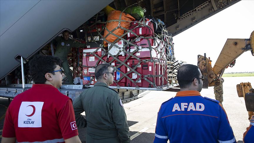 AFAD aracılığıyla 58 ülkeye 4,5 milyar liralık insani yardım