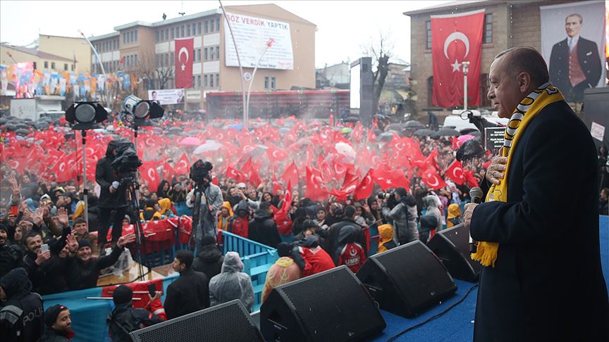 Erdoğan: CHP ve onun ruh ikizi HDP'ye rağmen yatırımlarımıza devam edeceğiz