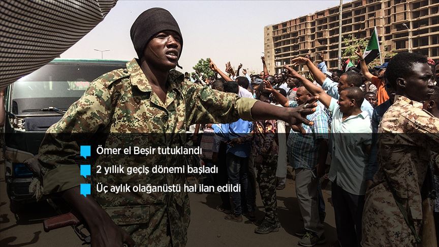 Sudan'da ordu yönetime el koydu