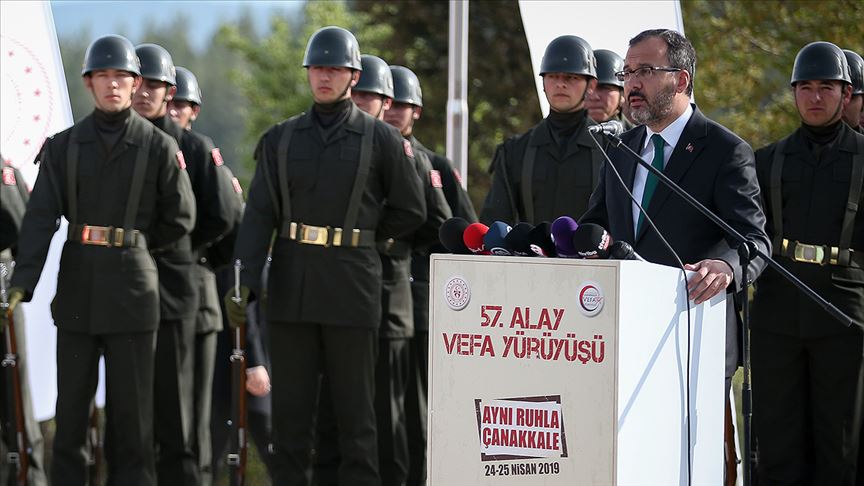 Bakan Kasapoğlu: 57. Alay kardeşlik tapusudur