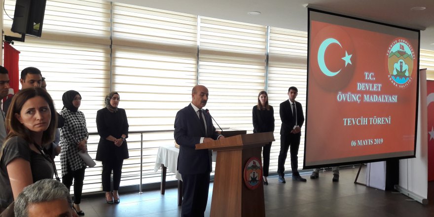 Adana'da Devlet Övünç Madalyası Tevcih Töreni