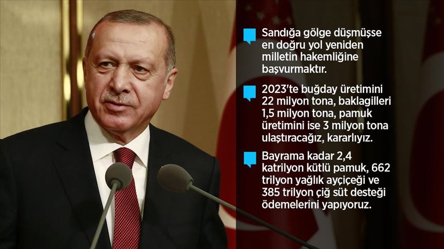 Erdoğan: Bu topraklardan darbe çıkmaz, bu topraklardan bereket çıkar