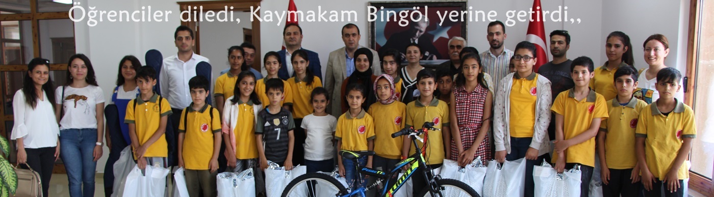 Öğrenciler diledi, Kaymakam Bingöl yerine getirdi  