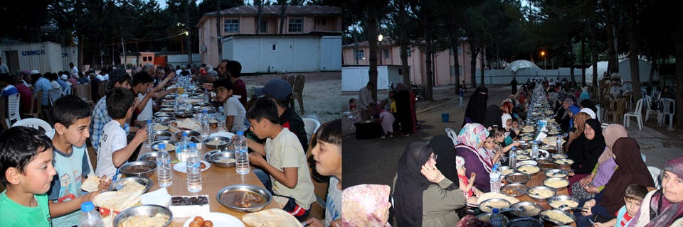 Hatay'da bin kişi iftar sofrasında buluştu