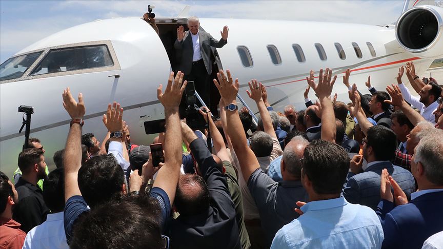 Binali Yıldırım'a baba ocağında yoğun ilgi