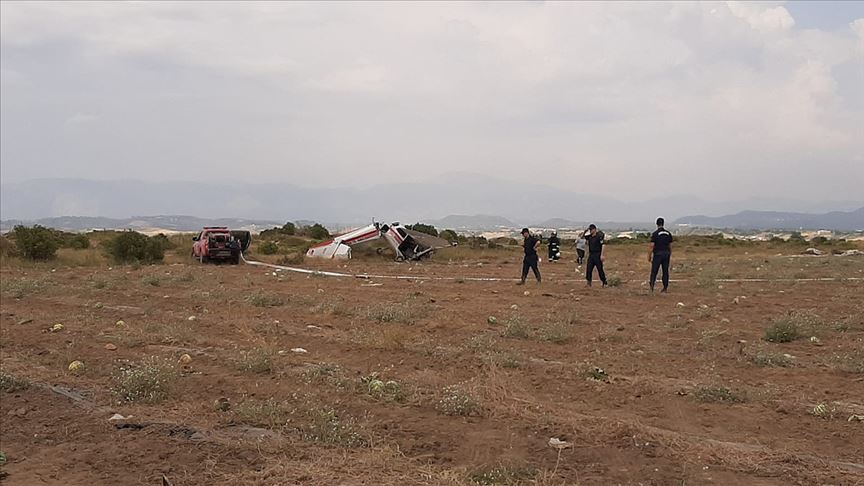 Antalya'da sivil eğitim uçağı düştü: 1 ölü, 2 yaralı