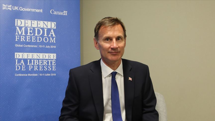 İngiltere Dışişleri Bakanı Jeremy Hunt AA’ya konuştu