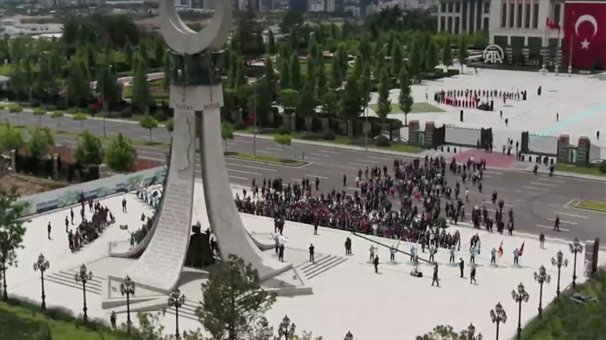 Beştepe'de anma töreni düzenlendi