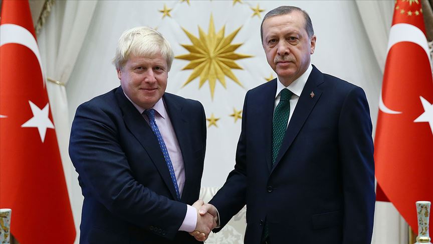 Erdoğan'dan Boris Johnson'a tebrik telefonu