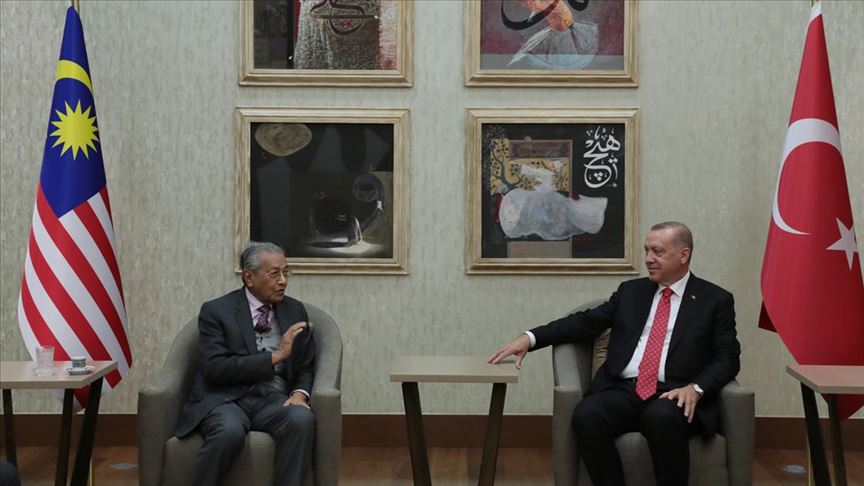 Erdoğan, Malezya Başbakanı Mahathir ile görüştü