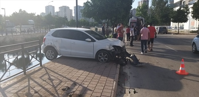 Adana'da trafik kazası: 1 yaralı 