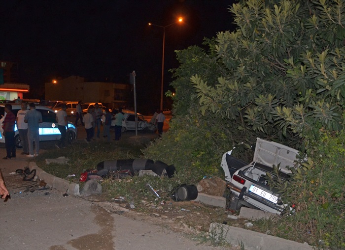 Adana'da trafik kazası: 2 yaralı