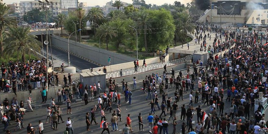 Bağdat'ta yoğun güvenlik önlemlerine rağmen gösteriler sürüyor