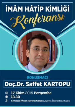 Doç.Dr. Saffet Kartopu Karaisalı’da konferans verecek