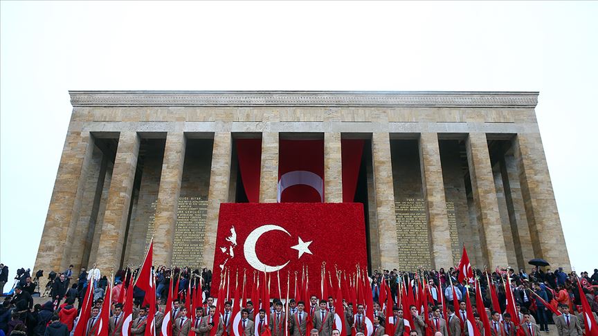 Anıtkabir'de 29 Ekim Cumhuriyet Bayramı coşkusu