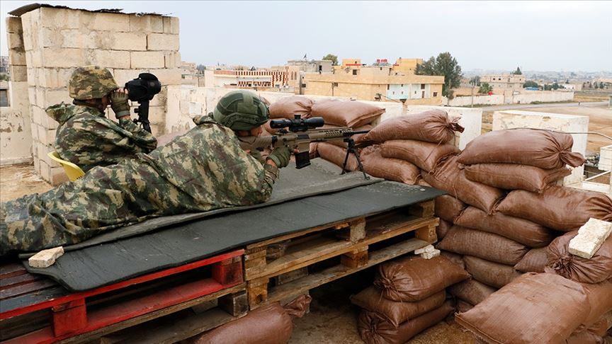 MSB: PKK/PYD'li teröristler Barış Pınarı Harekatı bölgesinde 19 taciz/saldırı düzenledi