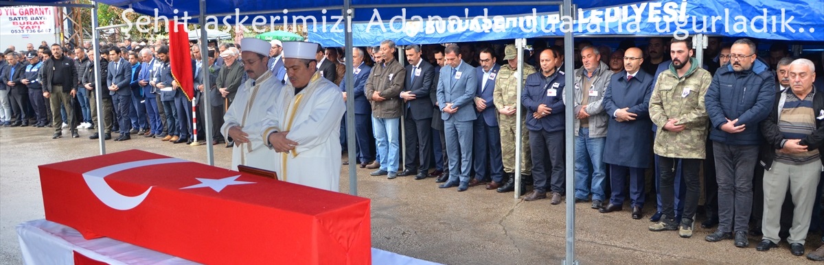 Şehit askerimizi Adana'da dualarla uğurladık..