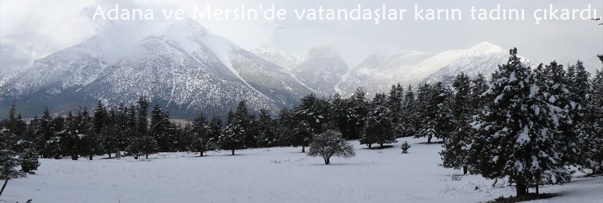 Adana ve Mersin'de vatandaşlar karın tadını çıkardı