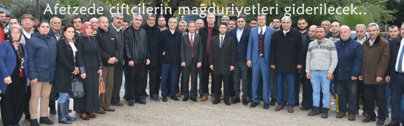 Afetzede çiftçilerin mağduriyetleri giderilecek