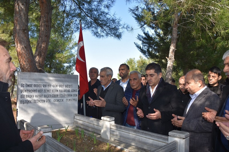 Ülkücü Şehit Yunus Uzun Kabri Başında Dualarla Anıldı