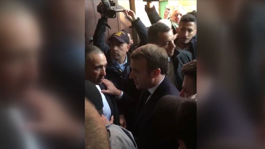 Fransa Cumhurbaşkanı Macron ile İsrail polisi arasında gerginlik