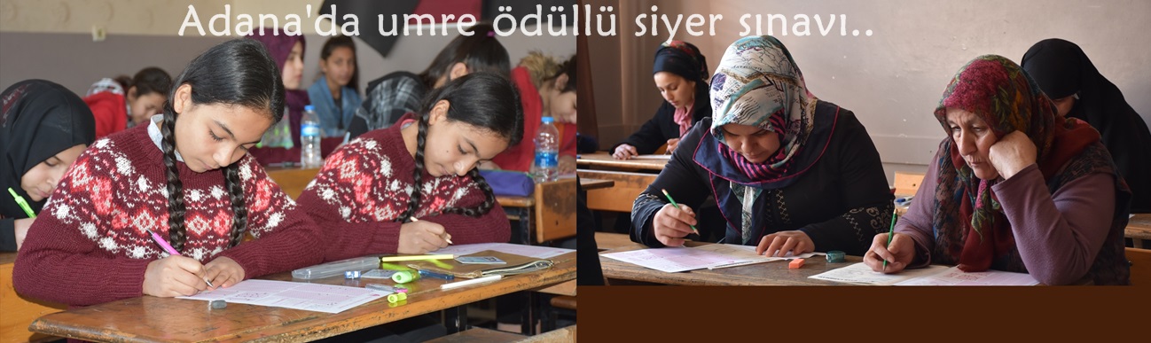 Adana'da umre ödüllü siyer sınavına 5 bin kişi katıldı