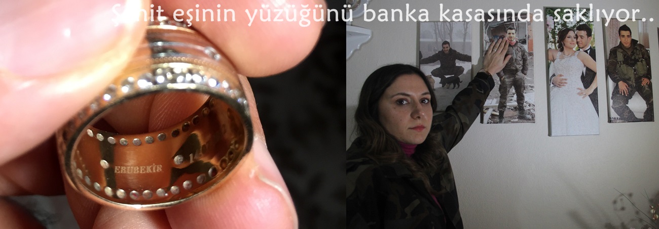 Şehit eşinin yüzüğünü banka kasasında saklıyor