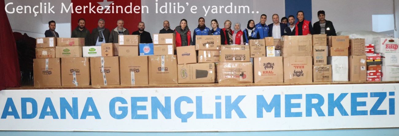 Gençlik Merkezinden İdlib’e yardım