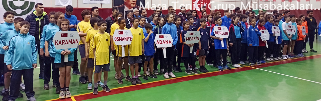 Anadolu Yıldızlar Ligi (ANALİG) Masa Tenisi Grup Müsabakaları Adana'da Gerçekleşti