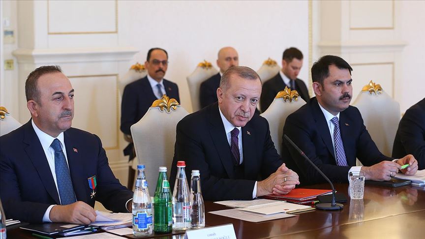 Erdoğan: Hedef Türkiye-Azerbaycan ticaret hacmini 15 milyar dolara çıkarmak