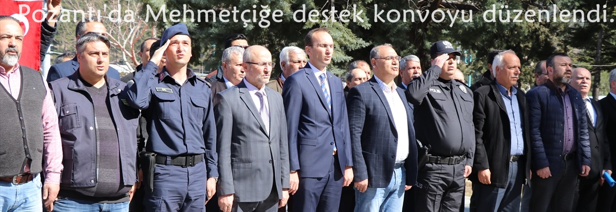 Pozantı'da Mehmetçiğe destek konvoyu düzenlendi