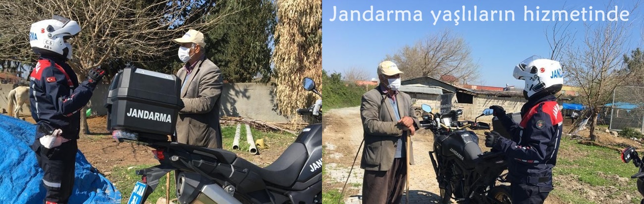 Jandarma yaşlıların hizmetinde