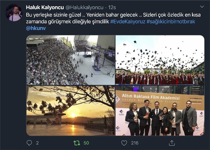 HKÜ’nün Sosyal Medya Paylaşımına Ünlülerden Destek