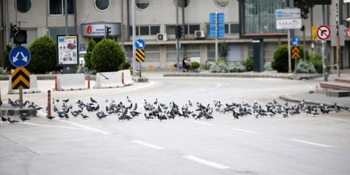 Adana'da cadde, sokak ve meydanlar boş kaldı.