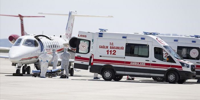 İsveç'teki Türk hasta ambulans uçakla Türkiye'ye getirildi