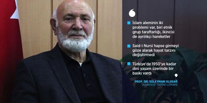 Prof. Dr. Süleyman Uludağ: “Hz. Muhammed’in (s.a.s.) tesis ettiği ahlak evrensel boyuttadır.”