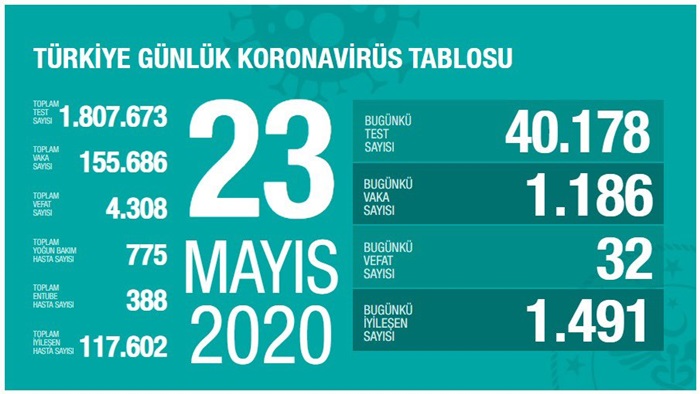 Türkiye'de Kovid-19'dan iyileşen hasta sayısı 117 bin 602'ye ulaştı