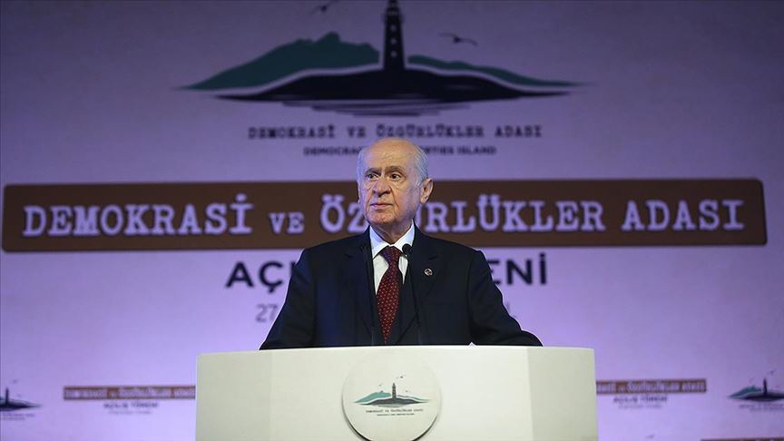 Bahçeli: Demokrasi ve Özgürlükler Adası ile geçmişin kötü anıları geleceğin kutlu hedefleriyle berhava edilecektir