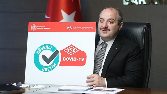 Bakan Varank: Kovid-19 güvenli üretim belgeleri verilmeye başlandı