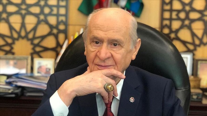 MHP Genel Başkanı Bahçeli'ye 'Ayasofya' yüzüğü