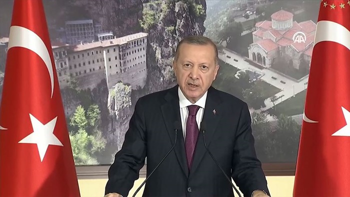 Cumhurbaşkanı Erdoğan: Sümela Manastırı Türkiye'nin her türlü medeniyet mirasına sahip çıktığının somut örneği