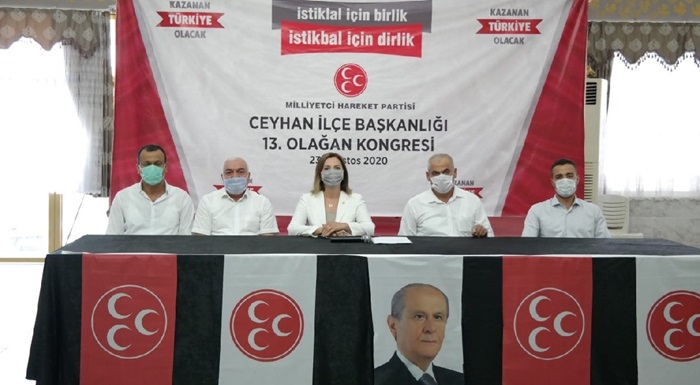 MHP Ceyhan’da Erdoğan Ekli tekrar ilçe başkanı seçildi  