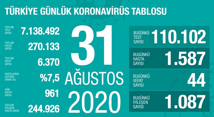 Kovid-19'da en yüksek günlük test sayısına ulaşıldı